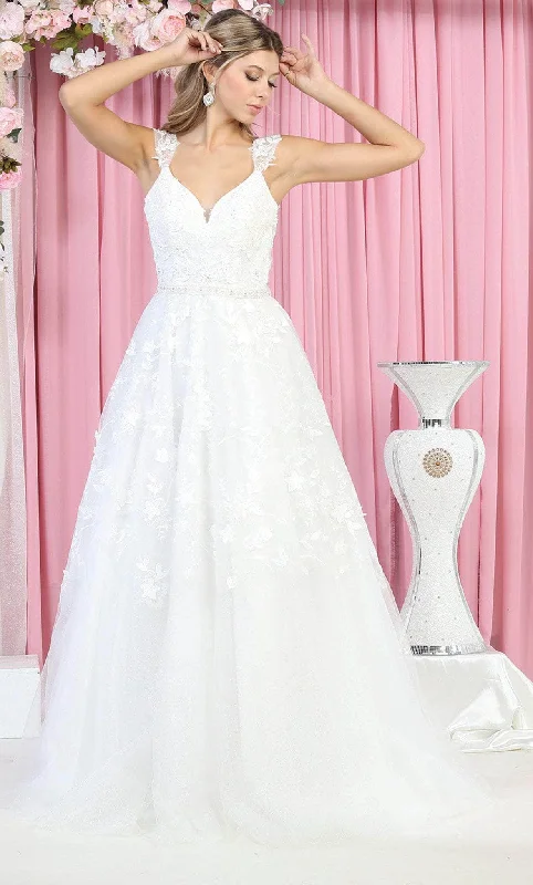 May Queen RQ7926 - V Neck Long Gown