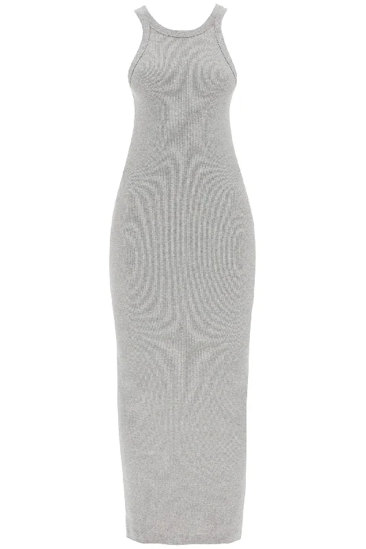 curved rib tank dress 243 WRD3766 FB0246 GREY MELANGE