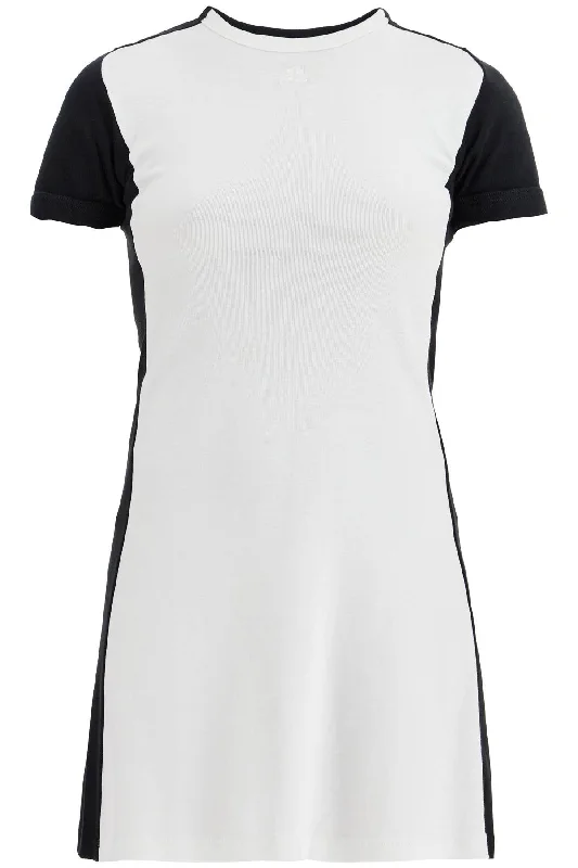 mini contrast frame dress 324JRO448JS0070 HERITAGE WHITE/BLACK