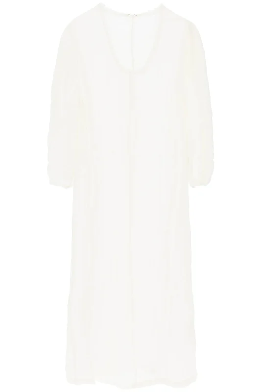 "organic linen miolla dress Q72397003 PURE WHITE