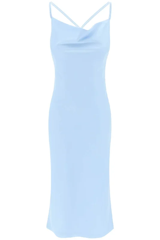 satin midi slip dress for a 1122971996 Placid Blue