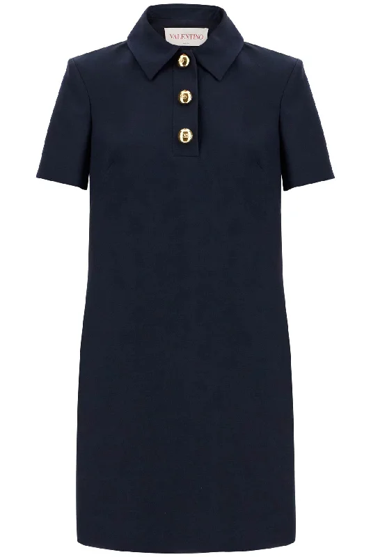 short crepe couture dress 5B3VA9451CF NAVY