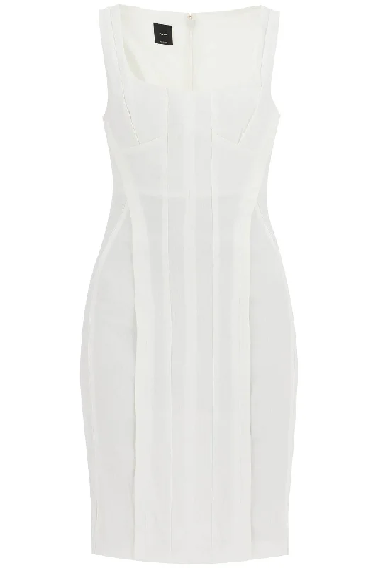 sleeveless linen 'al 102866 A0IM BIANCO SETA