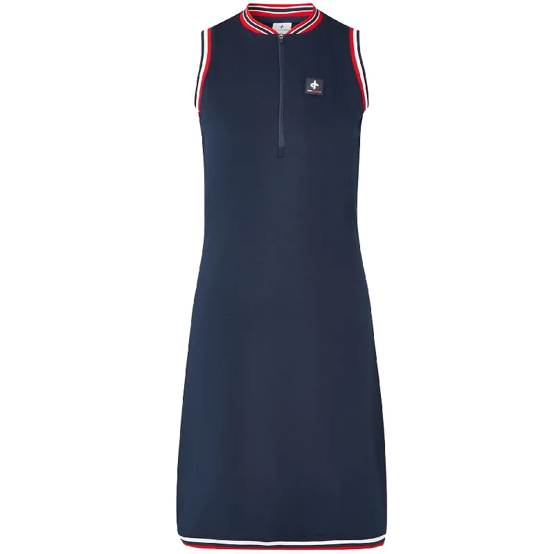 Womens Nostalgia SL Zip Dress Navy - SU24