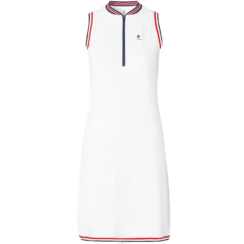 Womens Nostalgia SL Zip Dress White - SU24