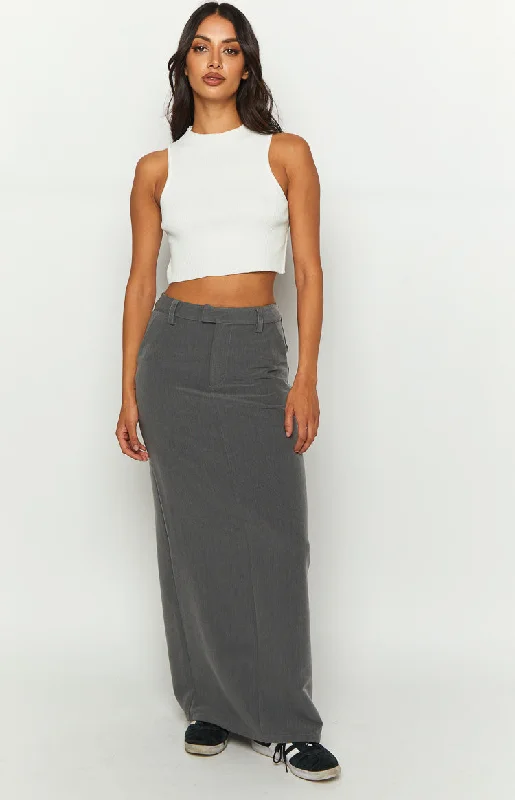 Banksi Grey Maxi Skirt