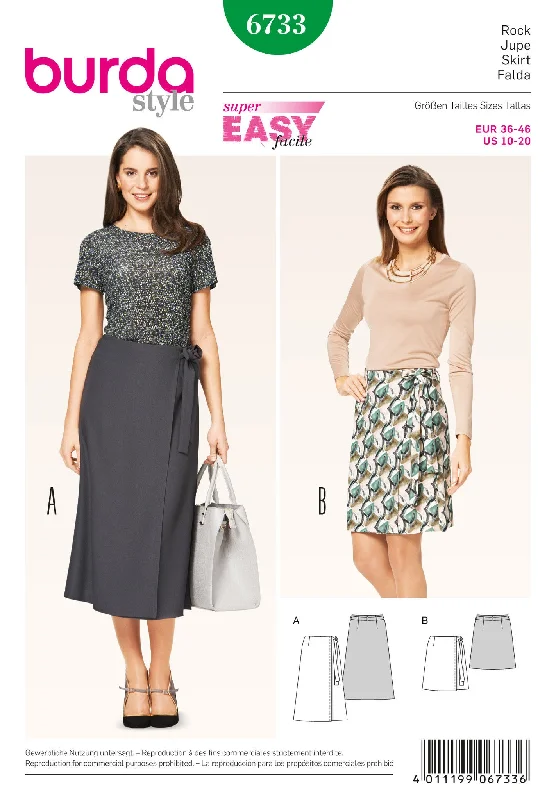 BD6733 Misses Wrap Skirt